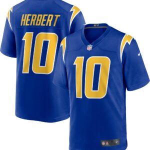 Men's Los Angeles Chargers Justin Herbert Nike Royal 2nd Alternate Game Jersey